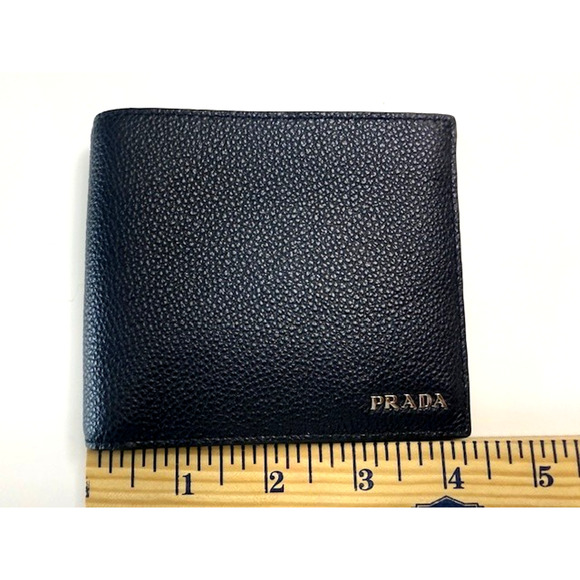 PRADA - Mens Wallet Billfold Card Holder - Saffiano - COA NEW W/BOX - NAVY BLUE - Picture 16 of 16